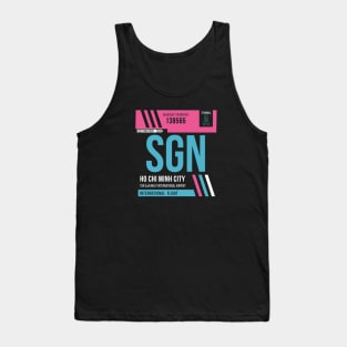 Ho Chi Minh City (SGN) Airport Code Baggage Tag Tank Top